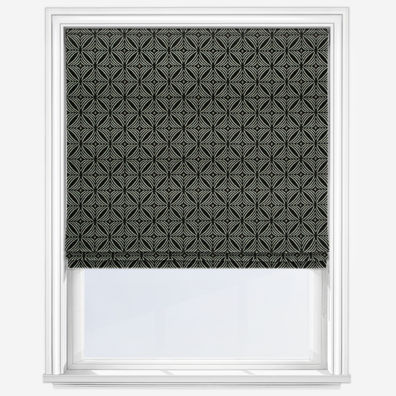 Cubic Black Roman Blind