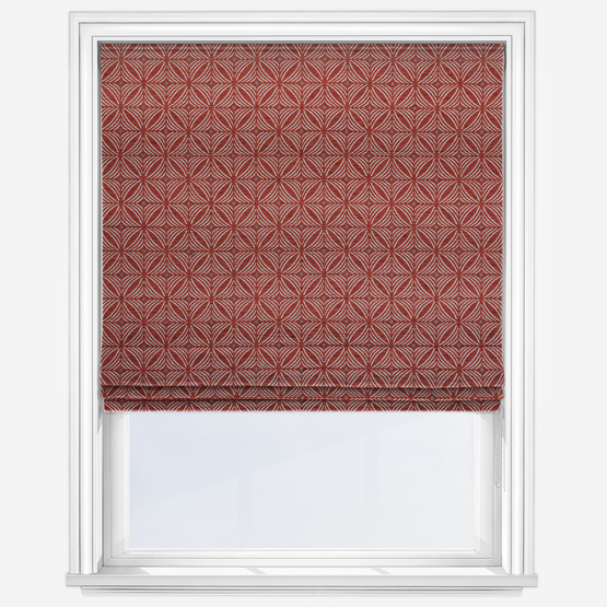 Cubic Rosso Roman Blind