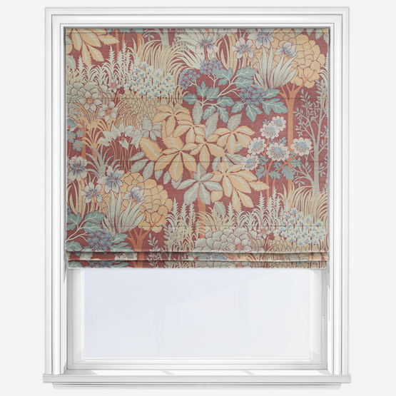 Enchanted Forest Rosso Roman Blind