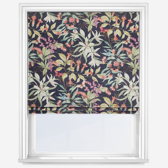 Giverny Indigo Roman Blind