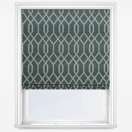 Highgrove Blue Roman Blind