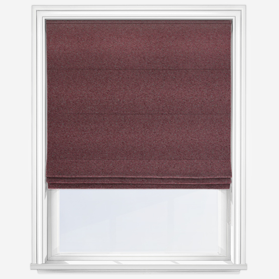 Lux Boucle Mulberry Roman Blind