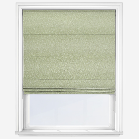 Lux Boucle Sage Roman Blind