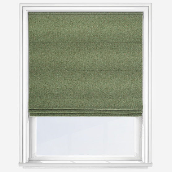 Lux Boucle Verdigris Roman Blind