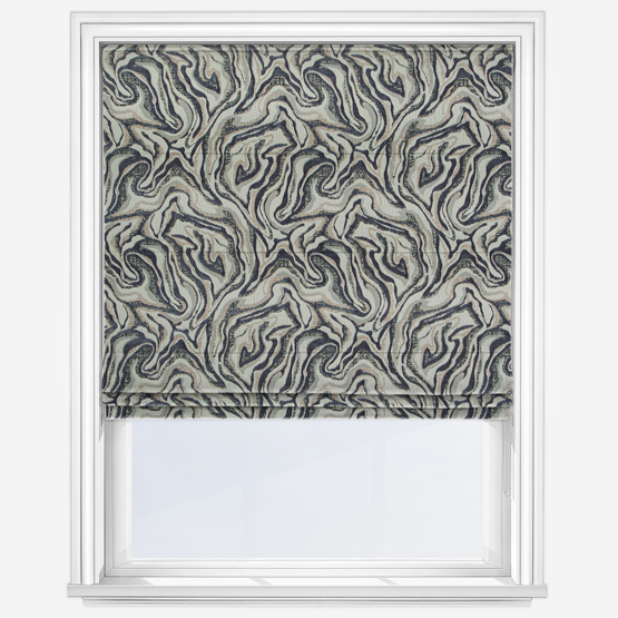 Magma Charcoal Roman Blind