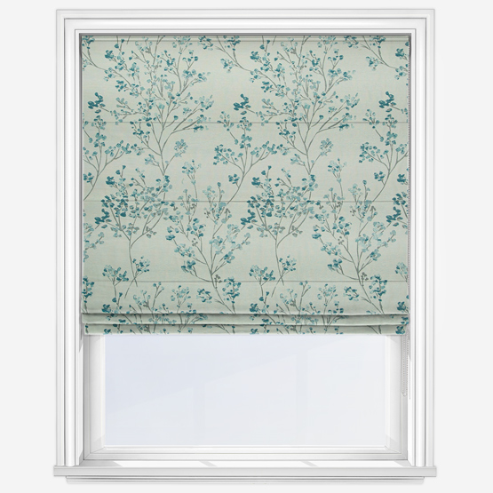 Matsu Teal Roman Blind