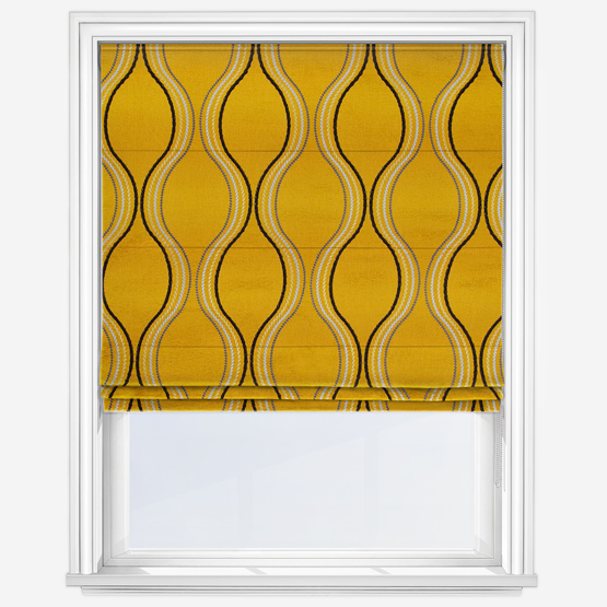 Metro Ochre Roman Blind