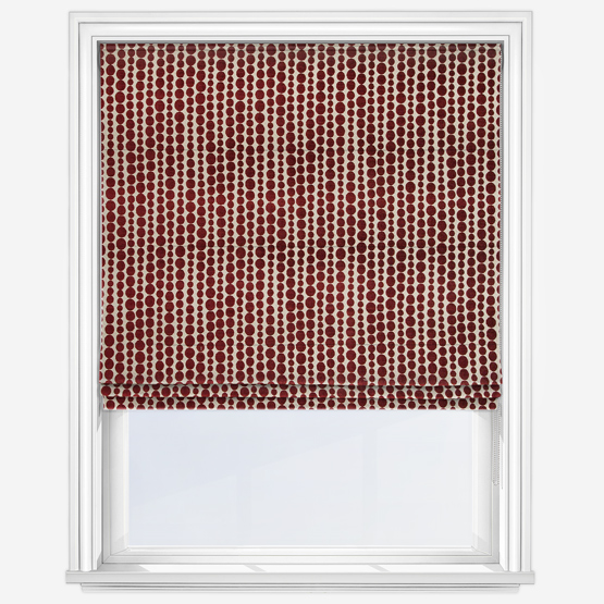 Metronome Rosso Roman Blind