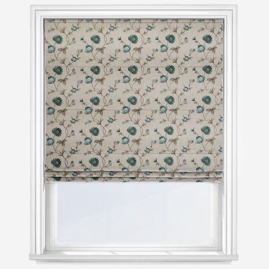 Midhurst Teal Roman Blind