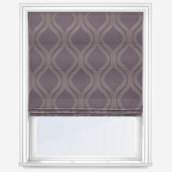 Paphos Mauve Roman Blind