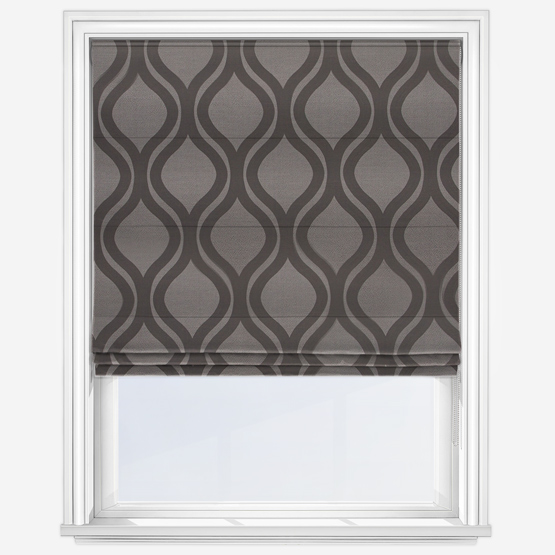 Paphos Pewter Roman Blind