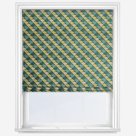 Patagonia Teal Roman Blind