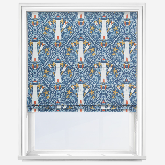 Pendeen Indigo Roman Blind