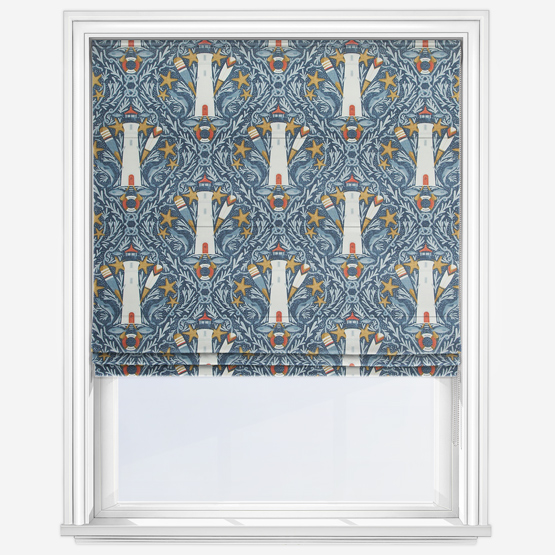 Pendeen Indigo Roman Blind