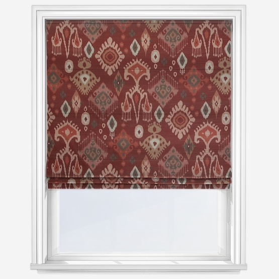 Peru Crimson Roman Blind