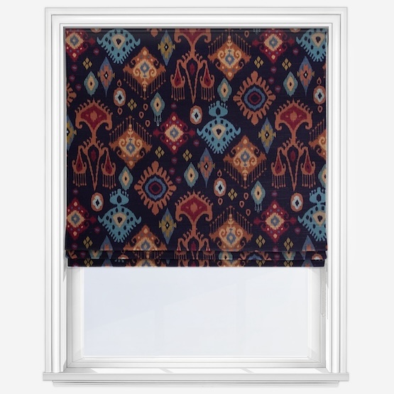 Peru Indigo Roman Blind