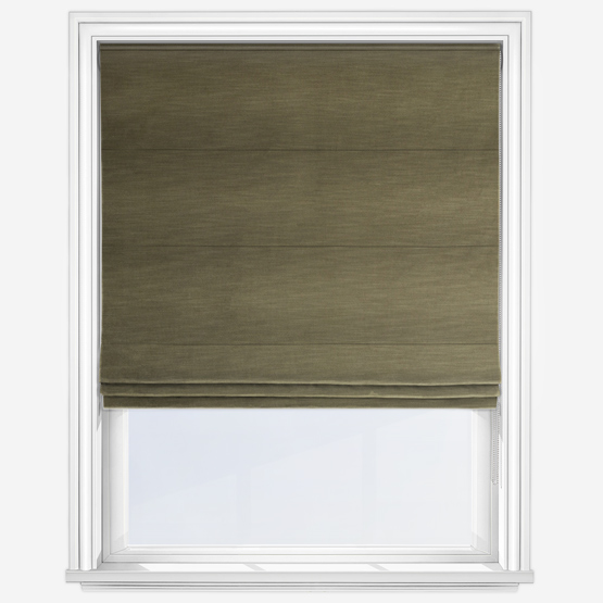 Revela Velvet Moss Roman Blind
