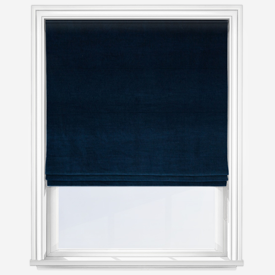 Revela Velvet Navy Roman Blind