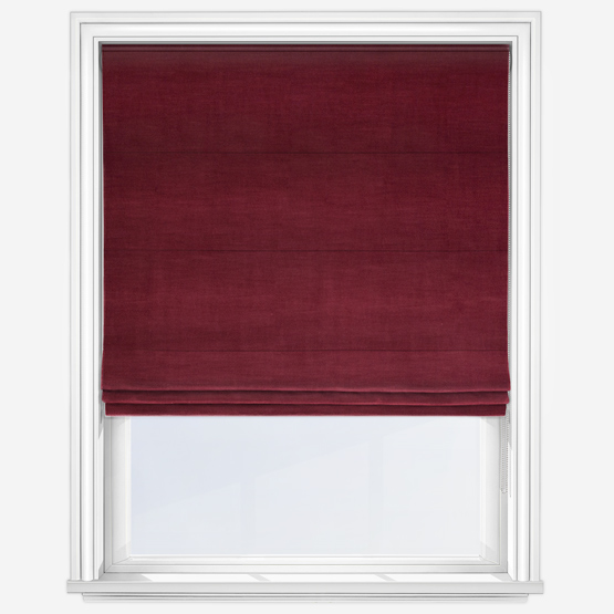 Revela Velvet Rosso Roman Blind