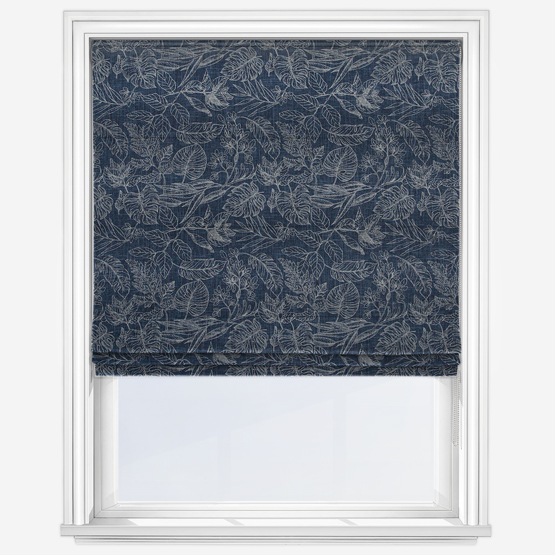 Salvador Indigo Roman Blind