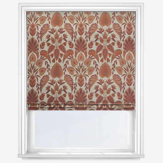 San Michele Burn Orange Roman Blind