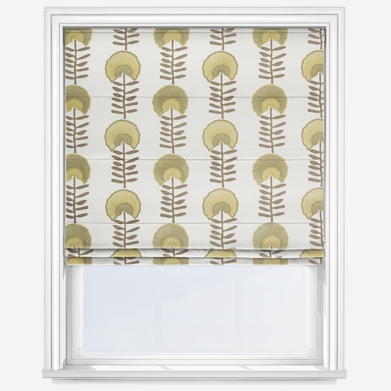 Scandi Floral Pampas Roman Blind