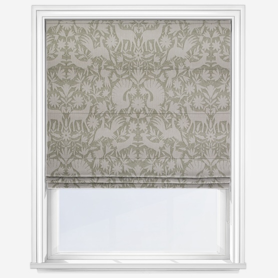 Scandi Wildlife Pampas Roman Blind