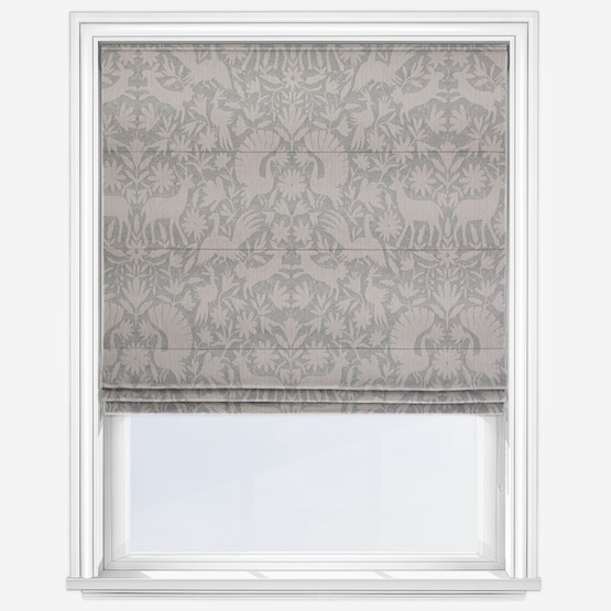Scandi Wildlife Seafoam Roman Blind