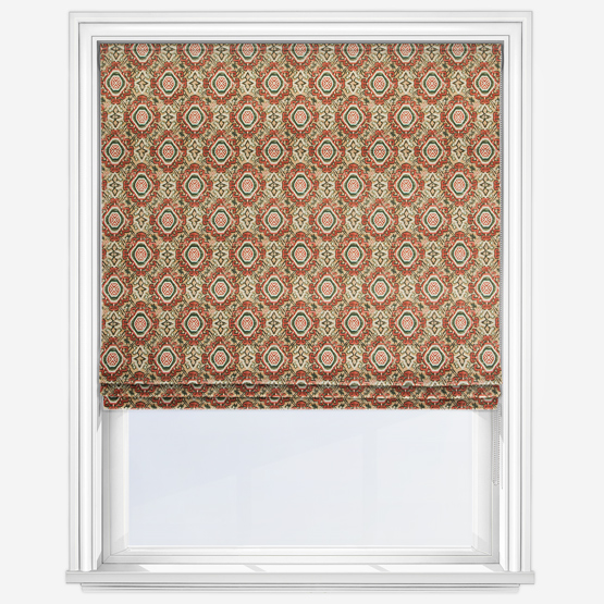 Tabriz Burnt Orange Roman Blind