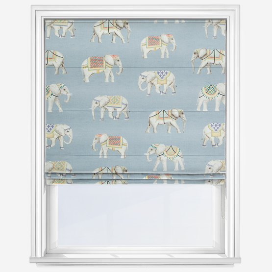 Taj Ashley Blue Roman Blind