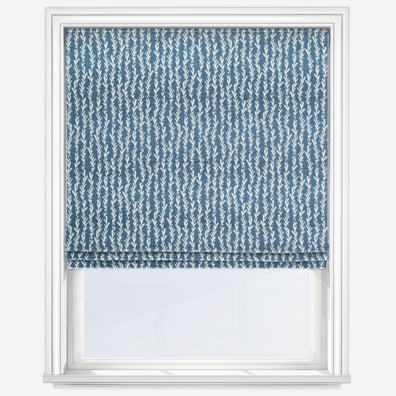 Tide Indigo Roman Blind