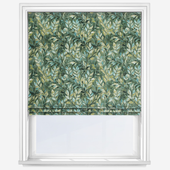 Willow Verdigris Roman Blind