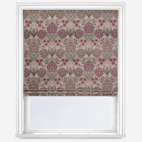 Wilmington Raspberry Roman Blind