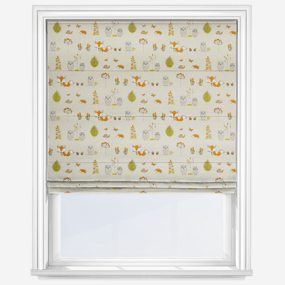 Woodland Fox Multi Roman Blind