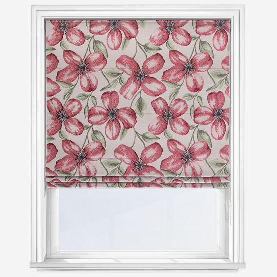 Zaragoza Rosso Roman Blind