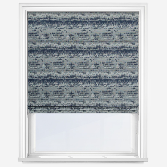 Cancun Blue Roman Blind