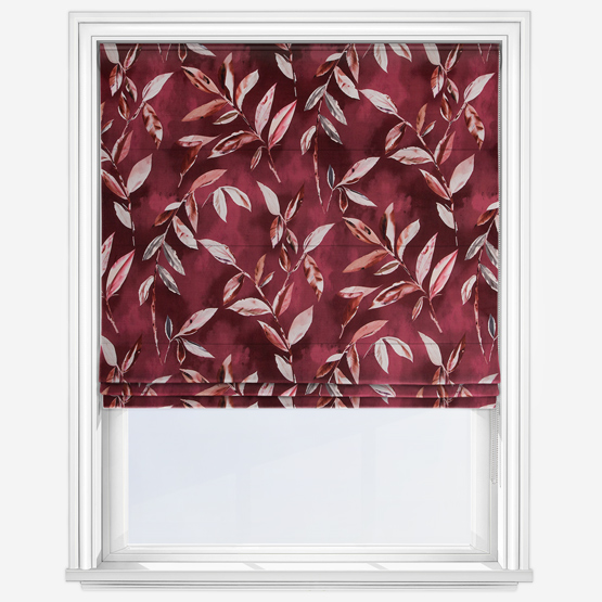 Madrid Burgundy Roman Blind