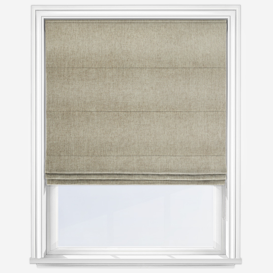 Malaga Herringbone Mink Roman Blind