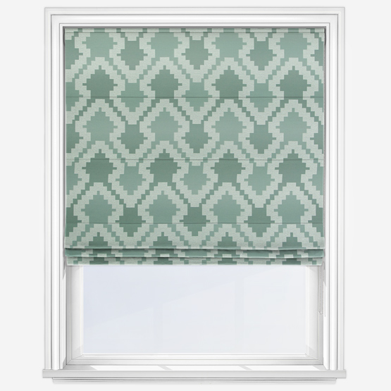 Omni Teal Roman Blind