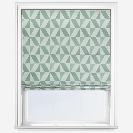 Tribeca Teal Roman Blind