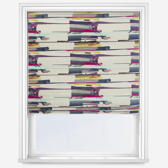 Harlequin Momentum Zeal Purple Roman Blind