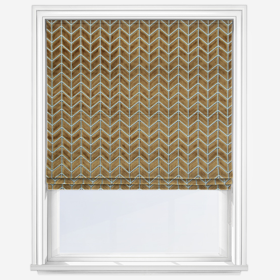 Harlequin Perplex Tobaco Slate Roman Blind