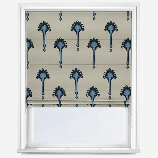 Ashiki Navy Roman Blind