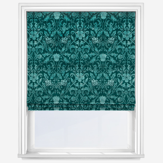 Baroque Turquise Roman Blind