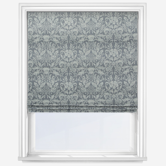 Belvedere Chrome Roman Blind