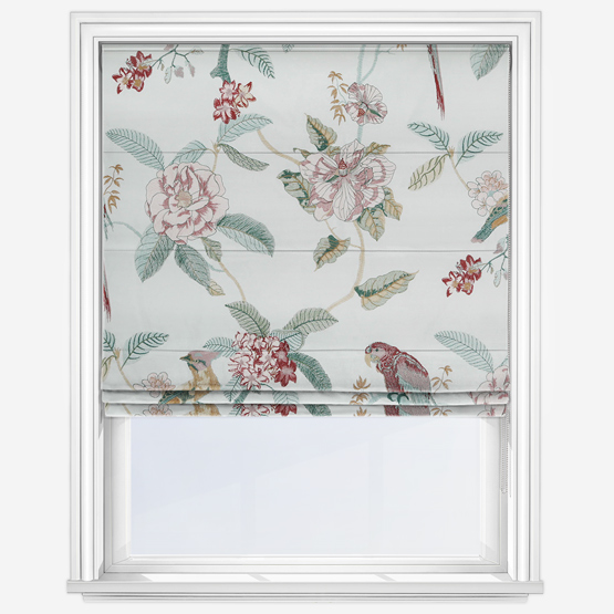 Birds of Paradise Damson Roman Blind