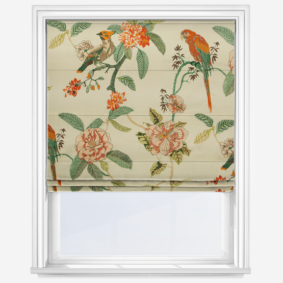 Birds of Paradise Tapestry Roman Blind