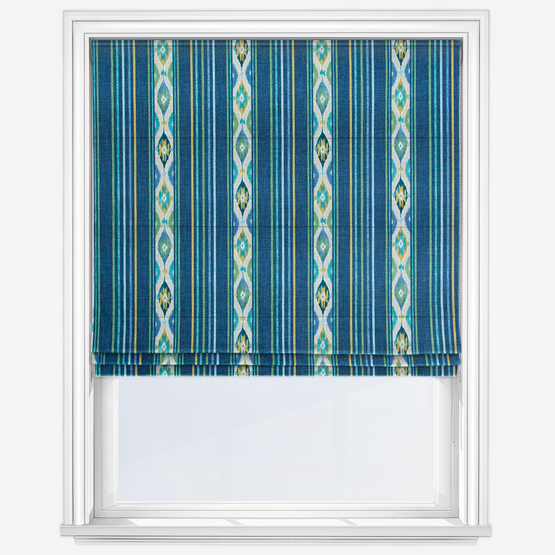 Boho Stripe Mineral Roman Blind