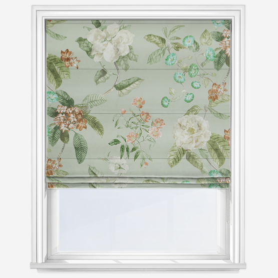 Botanical Garden Pistachio Roman Blind