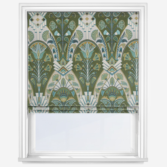 Cabaret Moss Roman Blind